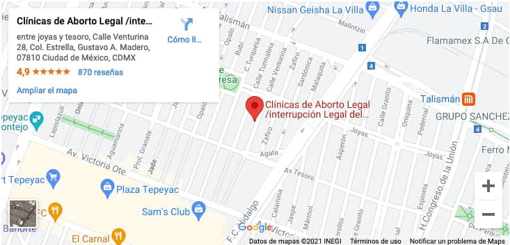 Clínicas de Aborto Legal en CDMX